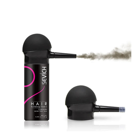 Sevich 3pcs/Lot Hair Fiber Powder+Hair Styling Spray+Nozzle Applicator Pump Keratin Hair Building Fiber Powder Hair Loss Product