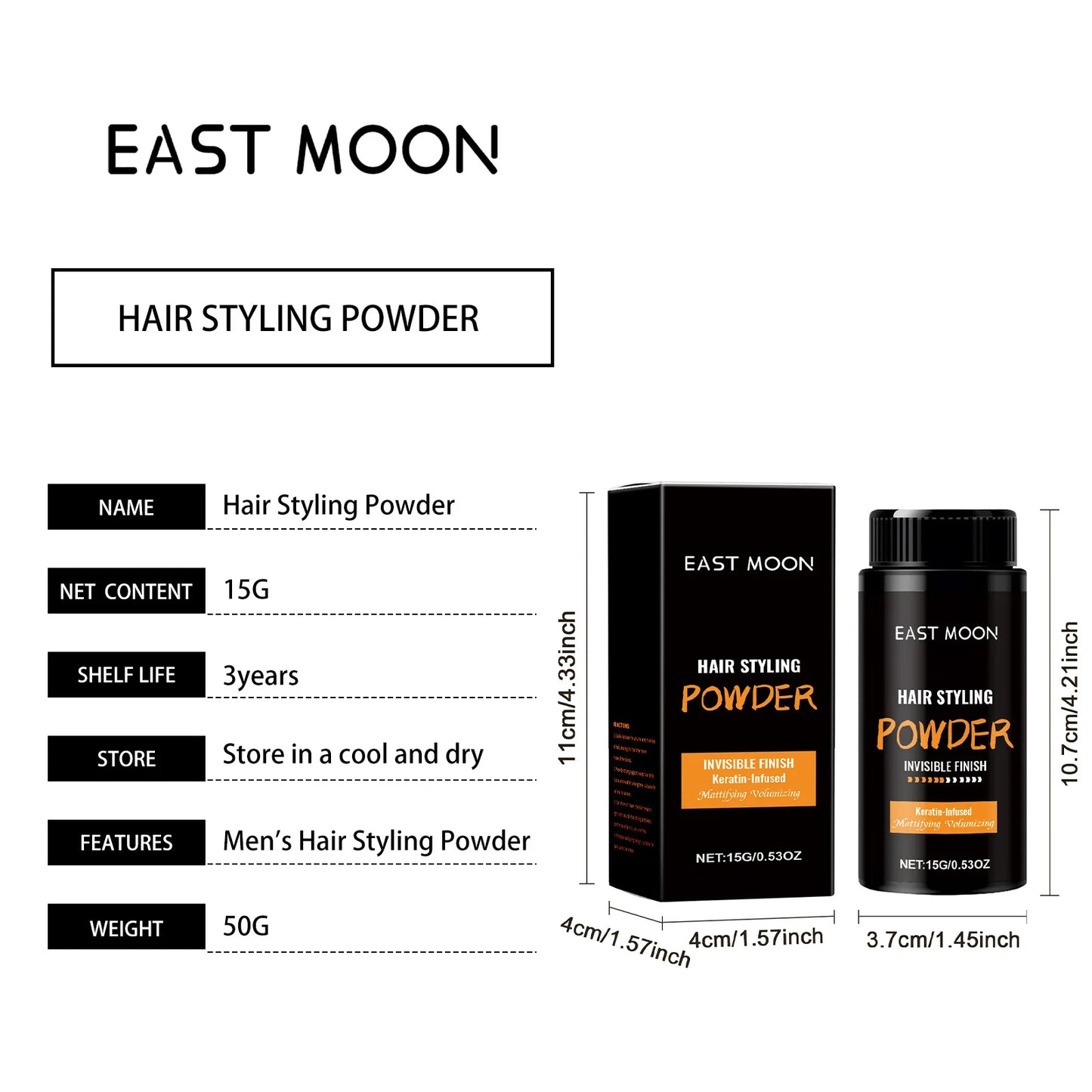 Keratin Hair Volumizing Powder Strong Holding Improve Regrowth Styling Increase Fluffy Keep Refresh Hair Building Fiber Powders